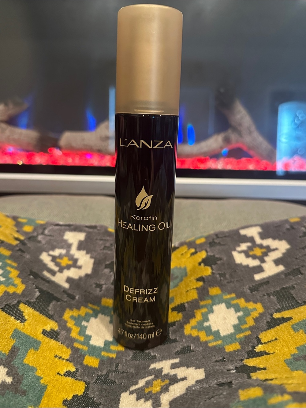 L'ANZA Keratin Healing Oil Defrizz Cream – Black & Gold